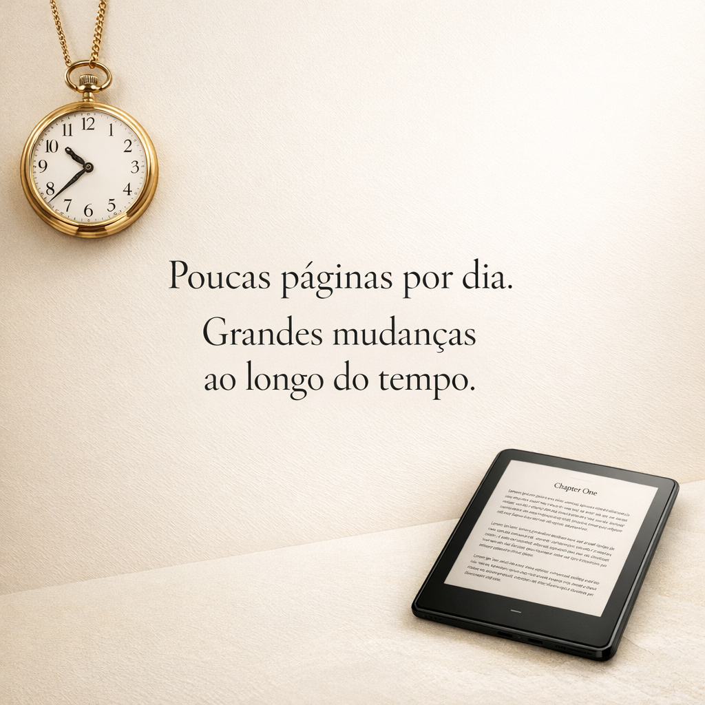 Poucas páginas por dia. Grandes mudanças ao longo do tempo.